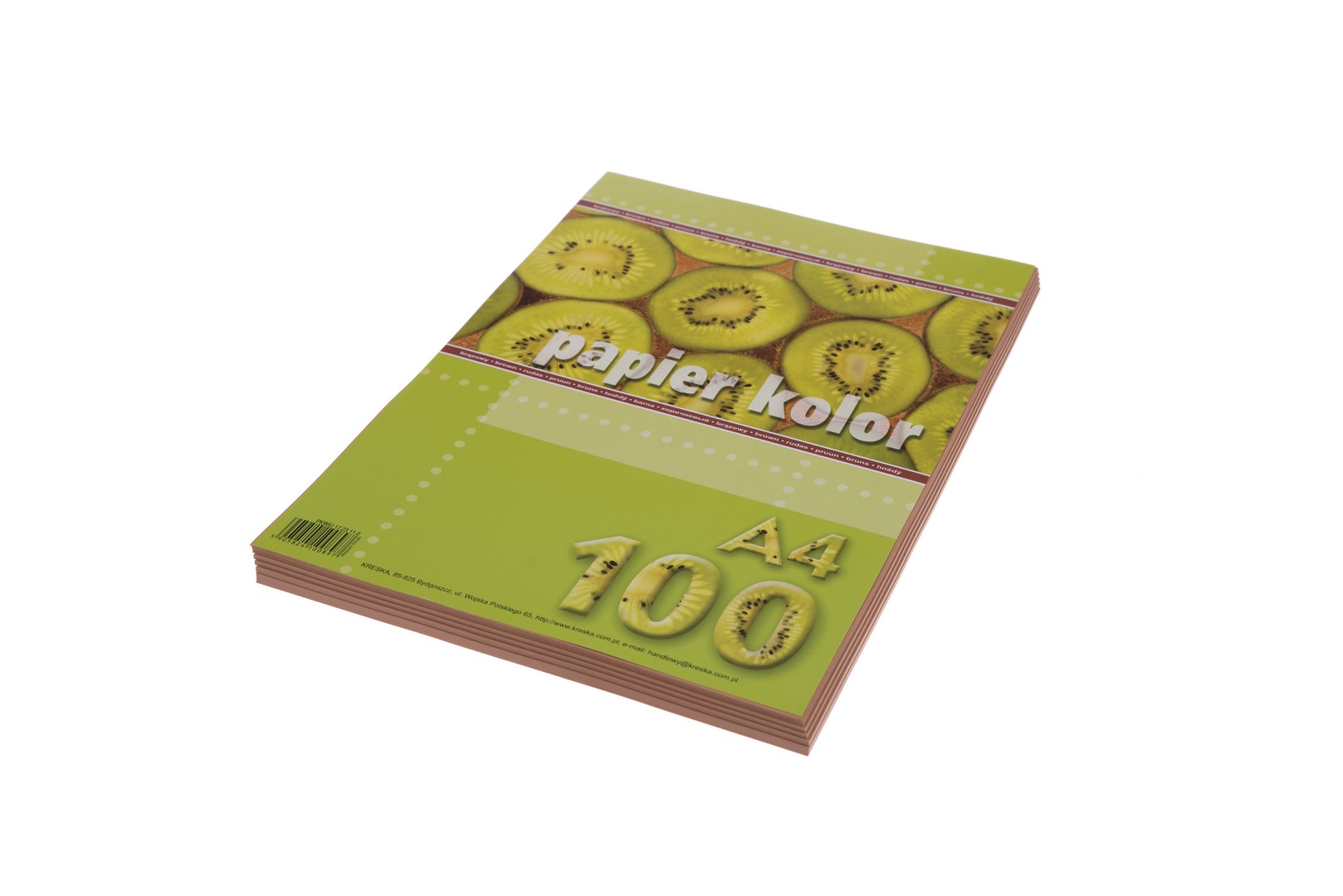 Papier ksero A4/ 80g (100) brązowy  Kreska